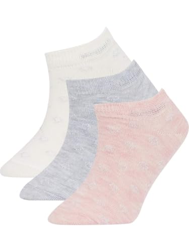 Calmera Girls’ 3-Pack Cotton Ankle Socks – Soft, Breathable, Everyday Comfort Socks for Kids