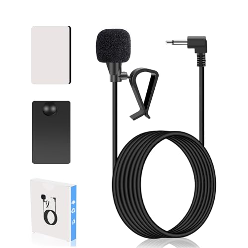 GHIOPMZ Car Microphone 3.5mm, External Mic for Car...