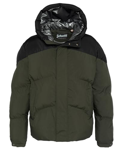 Schott NYC Ethen-Kaki/Noir-l DOUNA, Verde, Hombre