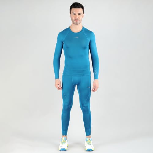 Image of DSC Mens Full Sleeve Compression T-Shirt - Breathable Base Layer for Cricket, Gym - Skin-Fit Performance Activewear for Training, and Fitness Activities