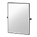 Gatco 4639MXFS Glam Framed Rectangle Mirror, 32.5 Inch, Matte Black