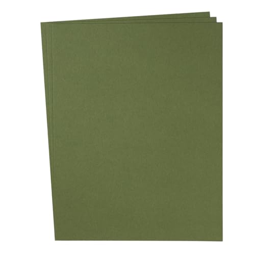 30 Sheets Cardstock Paper 8 1/2 x 11 Inches Olive Green