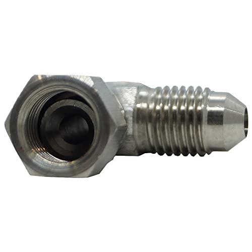 Image of RFS Swivel Nut Run Tee, JIC 37 Degree End Types, Stainless Steel, 3 /4 inch JIC(f) x 3 /4 inch JIC(m) End Size, 3 /4 inch Tube OD