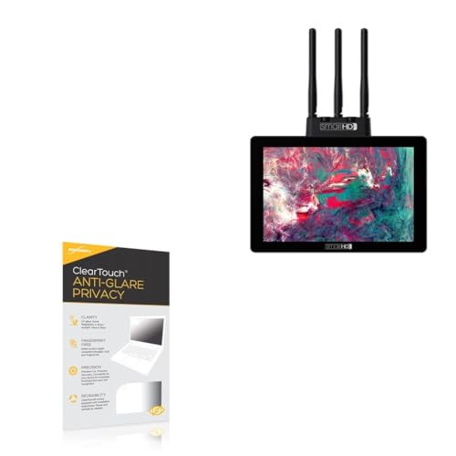 BoxWave Screen Protector Compatible With SmallHD Cine 7 500 RX - ClearTouch Anti-Glare Privacy (2-Pack), Privacy Screen Protector Flexible Film Anti-Glare