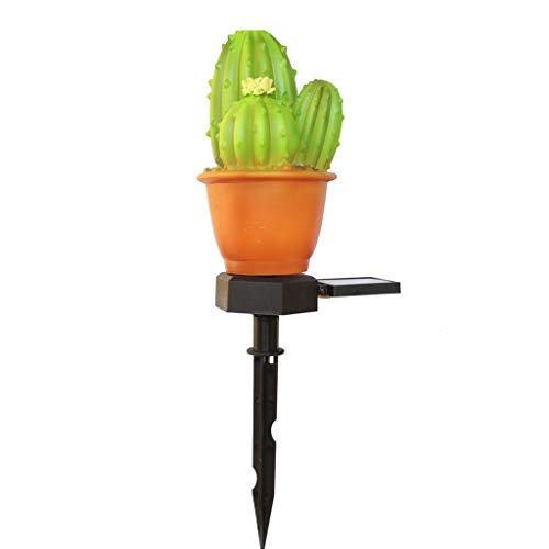 Preisvergleich Produktbild Nette LED-Wegebeleuchtung Landschaftsbeleuchtung Rasenlicht Gartendekoration Licht Intelligente Lichtsteuerung Solar (Siamesische Kaktusfeige)