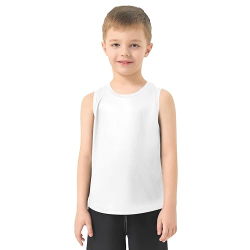 J JOYSAY Deep Red Boys Tank Top Sleeveless Muscle Shirts Quick Dry Kids T-Shirts 3-15T2