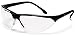 Pyramex Rendezvous Safety Eyewear, Clear Lens With Black Frame