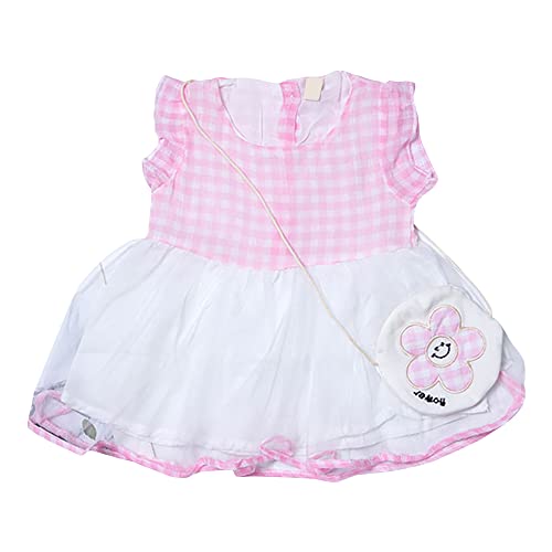 Image of Hopscotch Girls Cotton Short Sleeves Printed Blouse in Pink Color