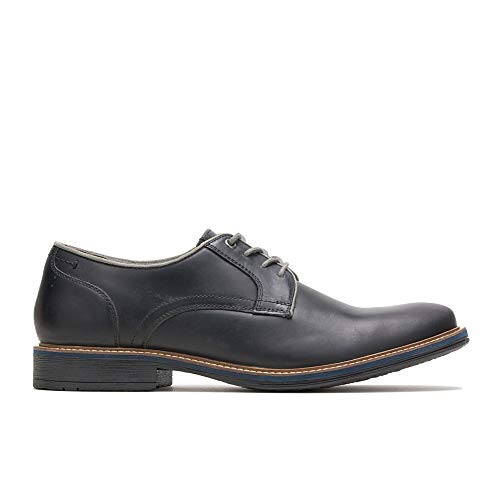 Hush Puppies mens Giles Pt Oxford, Black Leather, 13 US