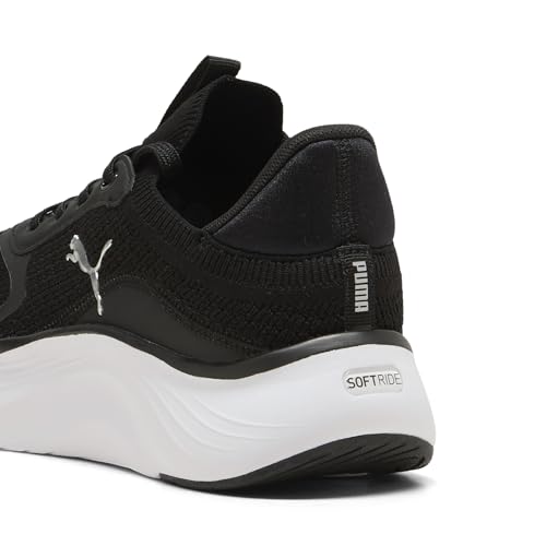 PUMA Women's Softride Mayve 2 Shoes, Black- White- Silver AH26, 8 WNS - image 4