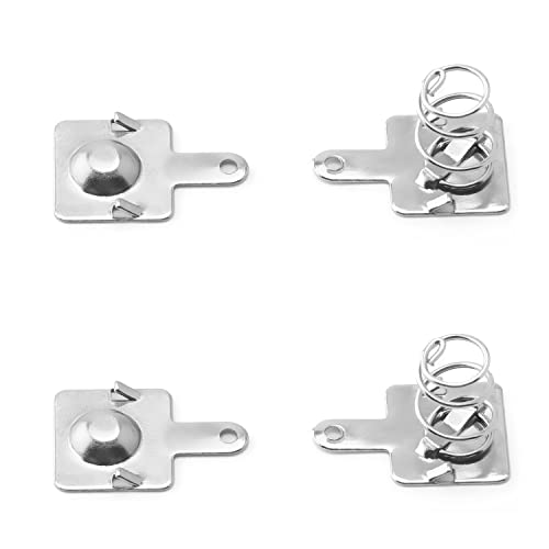 Jutagoss 50 Pcs AAA Battery Positive Negative Conversion Spring Contact Nickeling Plate 9.5x9x0.3mm Battery Spring Plate Replacement for Remote Control Battery Charger