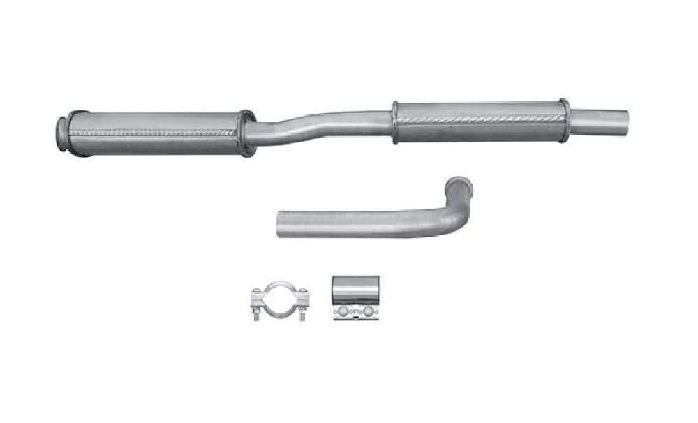 HELLA 8LC 366 025-611 Tłumik środkowy - Easy2Fit® Kit - w środku - dwuczęściowy - Komplet z elementami do montażu