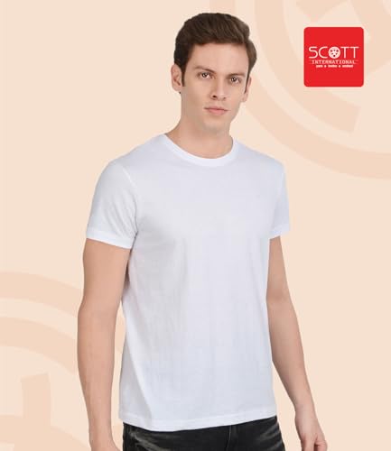 Image of Scott International Men's Regular Fit T-Shirt | Men's T-Shirt | Tees for Man | Tshirt for Men Stylish | Round Neck Tshirt for Man
