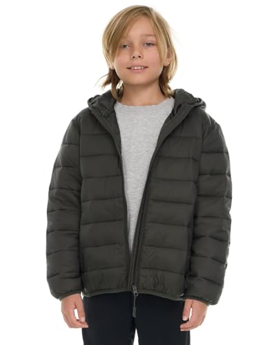 Packable Boys Puffer Jacket with Hood, Lightweight Boys Winter Jacket2