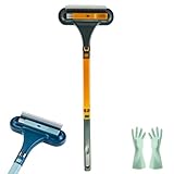 2-in-1 Multi-Purpose Cleaning Brush, Upgraded Window Screen Cleaning Brush, Multi-Purpose Cleanings Brush for Patio, Door, Porch Screens (Green+Yellow)