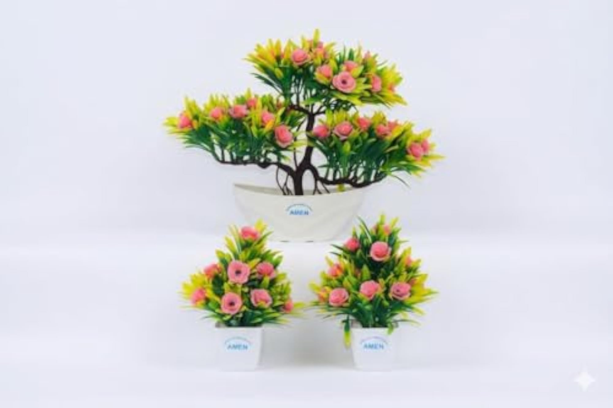 Artificial Bonsai Plant with Pot for Home Decor
