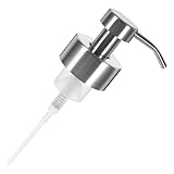 TOVINANNA Bomba Dispensadora de Jabón para Fregadero y Baño Repuesto Boquilla Roscada de 44 MM Acero Inoxidable 304 Resistente Corrosión Dispensador de Espuma para Gel Champú y Loción