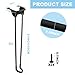 Enenes 4PCS Folding Hairpin Table Legs 21Inch Heavy Duty Steel Legs, Tool-Free Installation Space-Saving Design for Coffee Tables, Desks, Indoor Outdoor Furniture with Screws