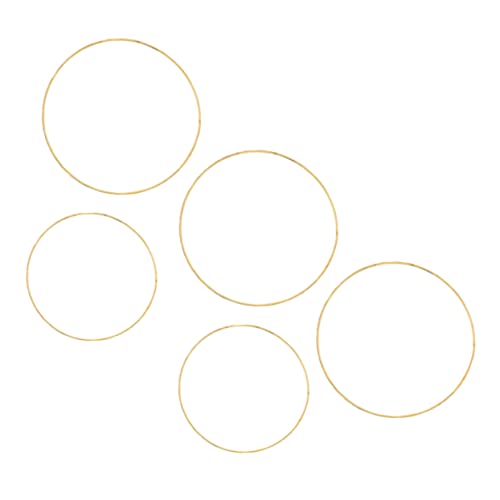 GOOHOCHY 5Pcs DIY Dreamcatcher Rings Floral Wreath Circle Frames for Crafting Unique Dream Catchers and Garlands for Home Decor