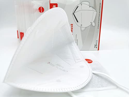 Máscara Descartável Proteção Kn95 Baoxiankang 5 Camadas com Elástico Branca (15)