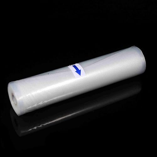 OEBUAFI Vakuumierbeutel, PA-Material, Lebensmittelaufbewahrungsbeutel für Vakuumverpackung, 4 Größen, 12–25 Cm Breite, 500 Cm Länge, Rolle (25x500cm)