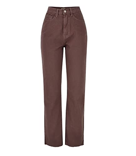 Ladies High Waist Straight Loose Jeans Spring Autumn Vintage Long Jeans