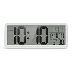 Atomic Digital Wall Clock Battery Operated Large Display | Automatic Time Setting with Day Date photo Atomic Digital Wall Clock Battery Operated Large Display | Automatic Time Setting with Day Date