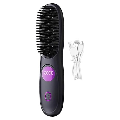 Cepillo Alisador Portátil | Cepillo Alisador Térmico Para Mujer - Peine Térmico Recargable Para Viajes Vacaciones Uso Diario Hombre Y Mujer Cepillo Alisador Portátil | Cepillo Alisador Térmico Para Mujer - Peine Térmico Recargable Para Viajes Vacaciones Uso Diario Hombre Y Mujer