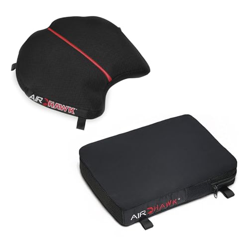 AIRHAWK R-REVB Cruiser R Large & Cruiser Pillion Motorcycle Seat Cushion for Comfortable Travel