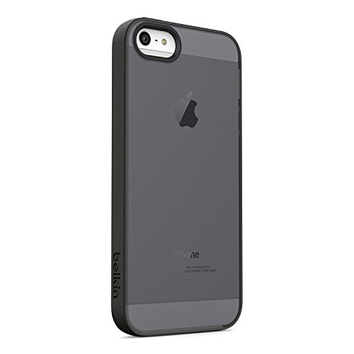 Belkin Grip Candy Sheer Case for iPhone 5 / 5S and iPhone SE (Gravel/Black)