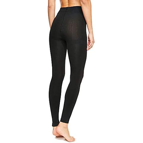 FASHION REVIEW Gimbles® New Ladies 200 Denier Warm Comfort Seem Stylish Black Brown Grey Leggings (Black) Cover