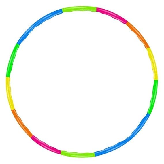 US Sports Classic Hula Hoop Ring | Hula Hoop Zig Zag for Adults Kids Quality Exercise Fitness Ring Multi Colour | Hoopla Baby Toys Play Kit (Multicolor)-image-36