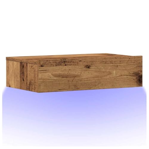 VidaXL Mesilla de Noche de Madera Antigua