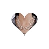 wekicici Punk Acrylic Cuban Link Chain Necklace Transparent AB Color Plastic Resin Chunky Choker Hip Hop Collar Party Gift for Women Teens Girls suitable weki-220311-acrylic-8
