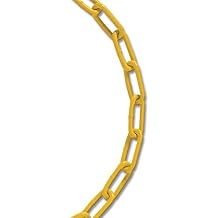 Koch A10822 2/0 Diameter 20-Feet, Coil Straight Chain, Yellow Powder Coat, up to 520 lbs.