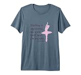 Audrey Hepburn Cool Quotes Fitted T Shirt for Ballet Dancers Premium Tri-blend T-Shirt