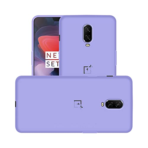 Image of Case Creation Liquid TPU Silicone Cover for Oneplus 6T Soft Case,Anti-Dirty Slim Case Frosted Matte Cute Candy TPU Raised Bezel (Splash of Color) Back Case Cover for Oneplus6T -Light Purple