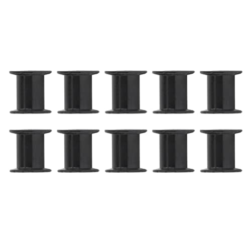10Pcs Timing Belt Idler Aluminium Pulley Set, 6mm ID 12mm OD, Black Painted Surface, Easy Installation, Durable Material, Replac