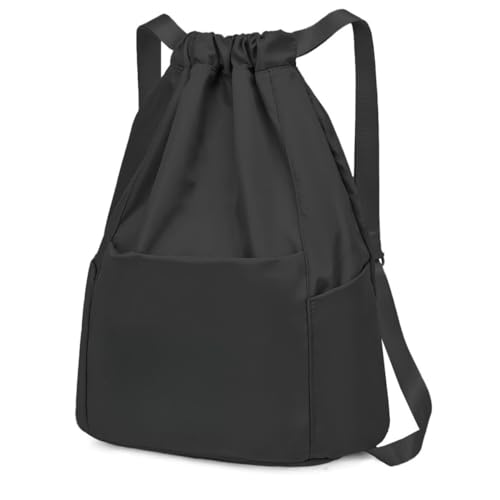 Mochila Bolsa Treino Academia Esportiva Passeios Tipo Saco com Alça Ajustável, Mochila com cordão re