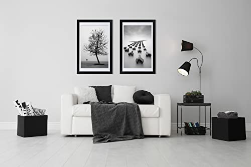 Doai Art 24X36 Poster Frame Black Without Mat Or 20X30 Picture Frame With Mat thumb #1