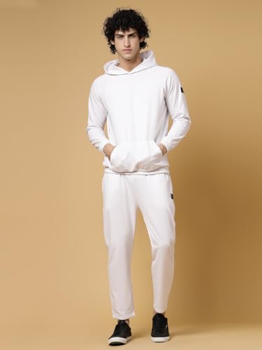 Image of Rigo Cotton Fleece Full Sleeves Oversized Co-ord Set for Men | Printed Hooded Track Suit Set for Men