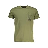  CAVALLI CLASS T-SHIRT MANICHE CORTE UOMO VERDE