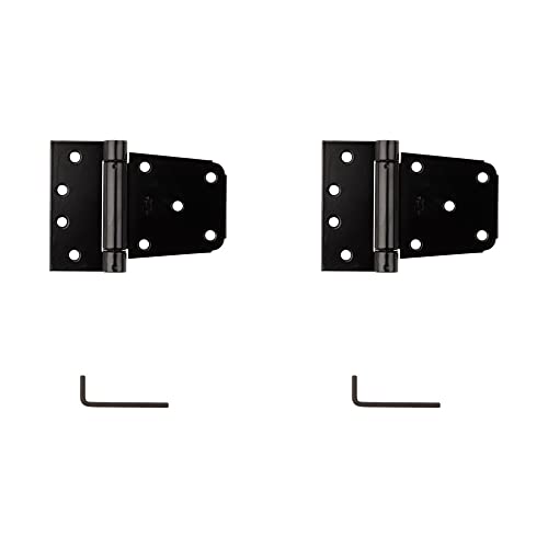 Image of National Hardware N342-592 V279 Extra Heavy Auto-Close Gate Hinge Set in Black