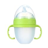 Suave cuerpo de biberón de silicona para apretar fácilmente, cuchara de silicona suave para que el bebé use, protegiendo los delicados dientes del bebé.