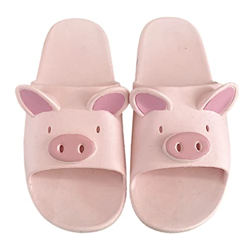 Summer Animal Sandals - Women's Pig Slippers for Bathroom