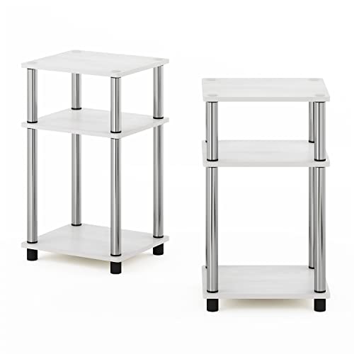 Furinno 11087 Simplistic End Side Night Stand/Bedside Table With Stainless Steel Tubes thumb #3