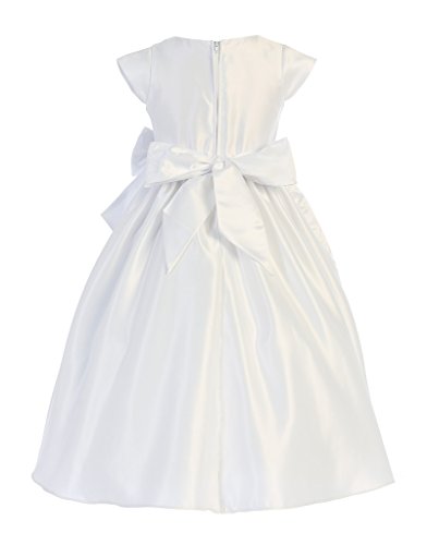 Sweet Kids Cascading Satin First Communion Girls' Dress (6-16Y)3