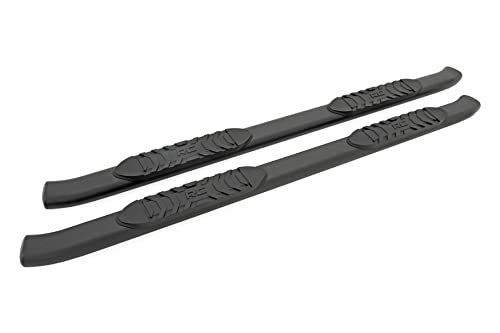 Rough Country Oval Nerf Step Bars for Ford Bronco (2021-2025) 4-Door - OEM Style Rails with Built-in Side Steps by Rough Country - Image 5