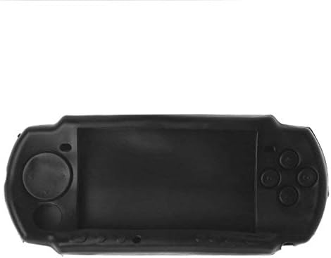 for PSP 3000 PSP 2000 Protective Soft Rubber Soft Protective Shell Case Cover PSP2000 PSP3000 (Black)