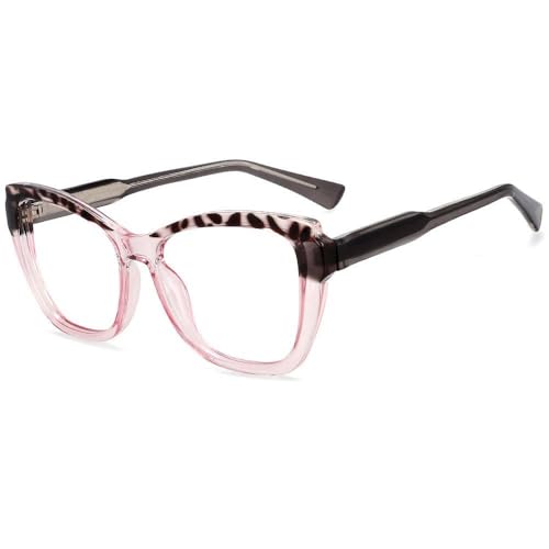 Lunettes rétro de luxe pour dames avec monture léopard tendance et raffinée